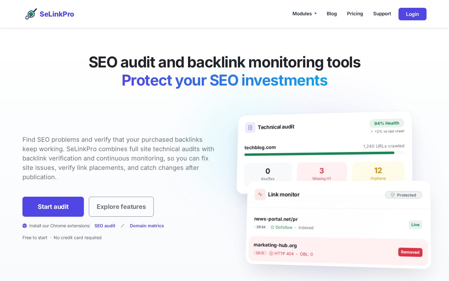 SeLinkPro Homepage