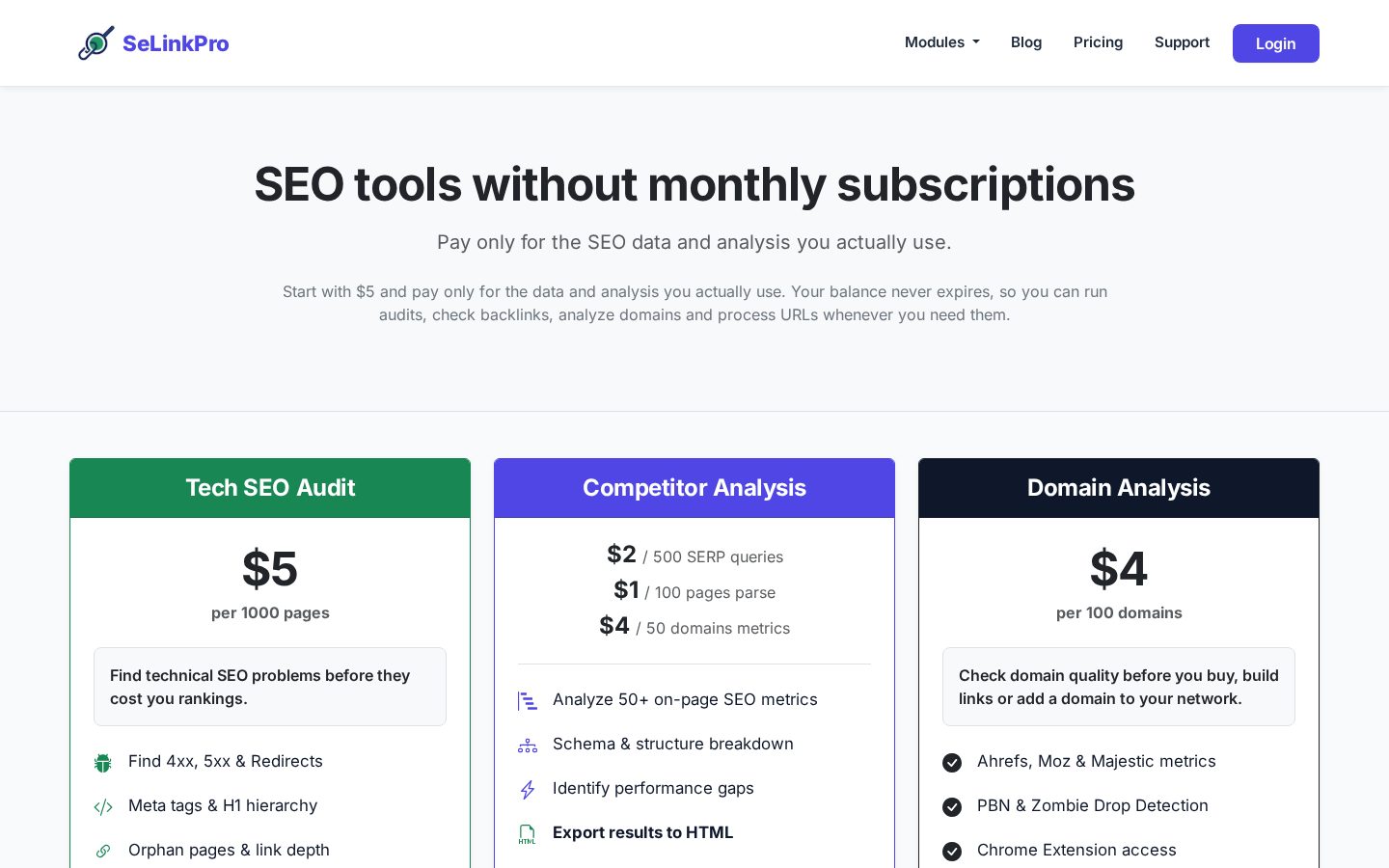 SeLinkPro Pricing