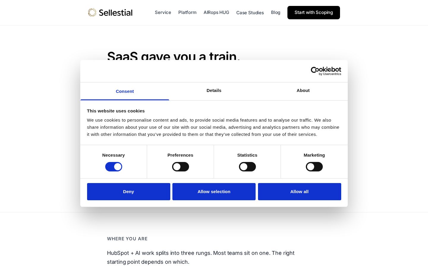 Sellestial Homepage