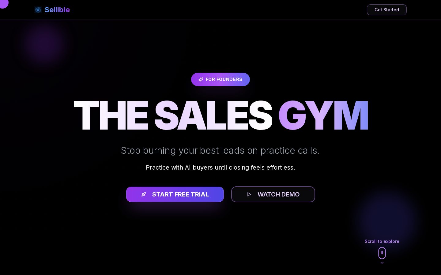 Sellible Homepage