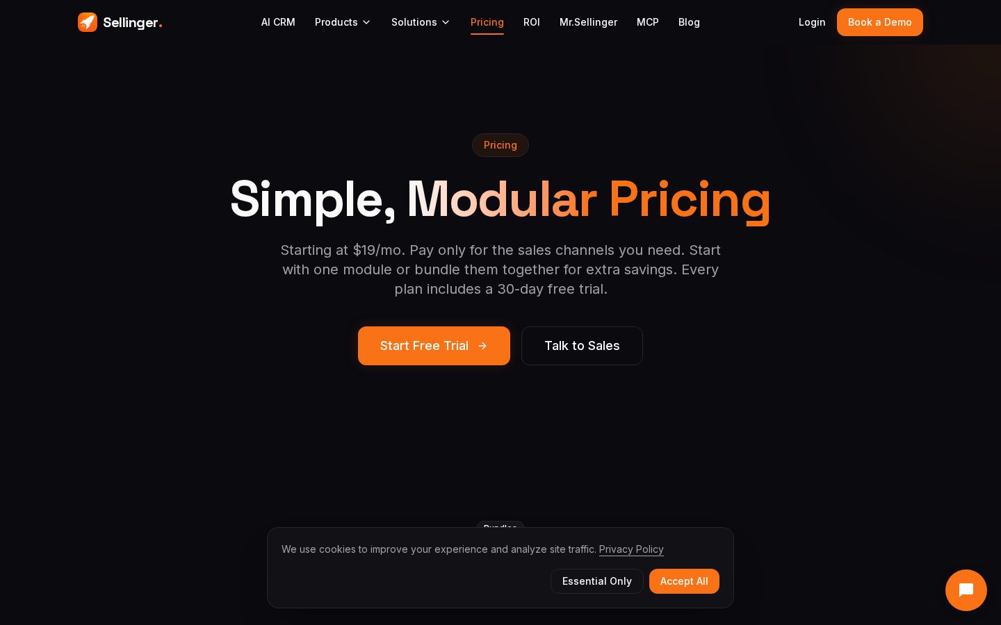 Sellinger AI Pricing
