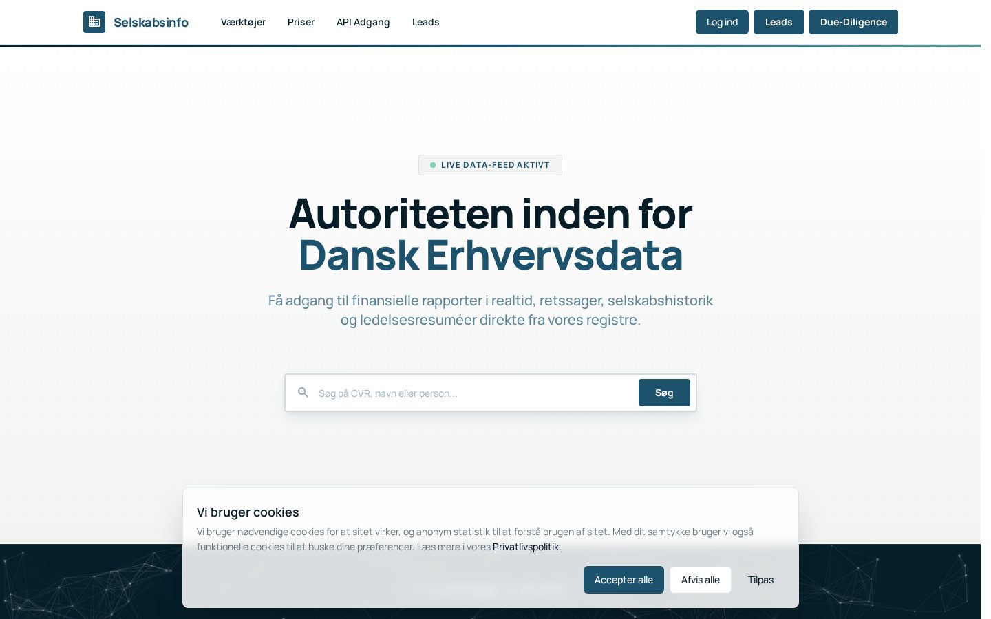 Selskabsinfo Homepage