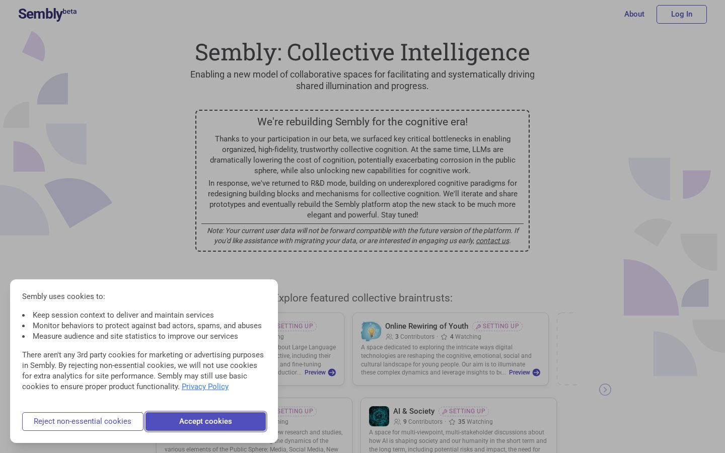 Sembly Homepage