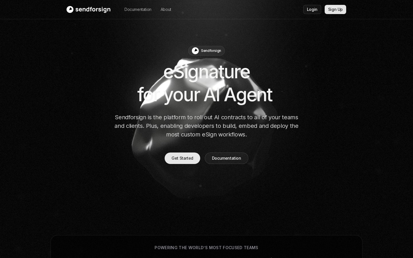 Sendforsign Homepage