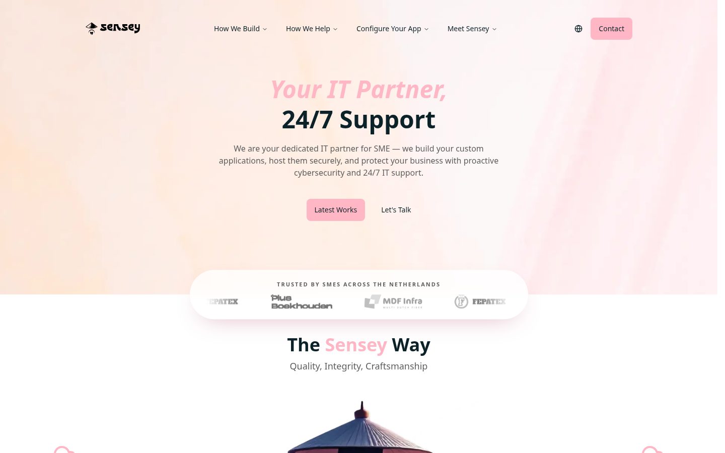 Sensey Homepage