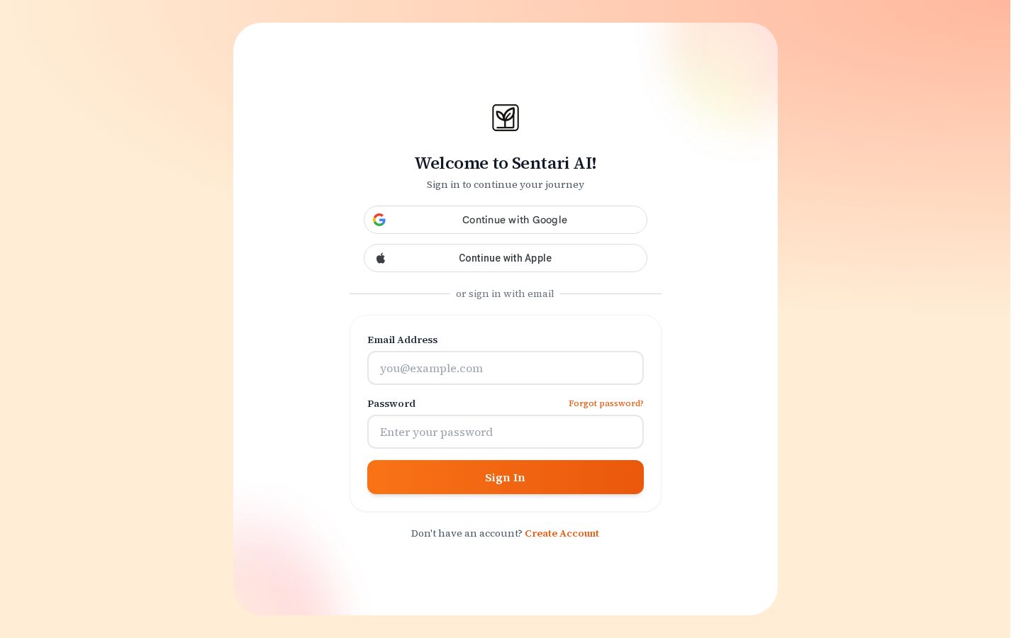 Sentari Homepage