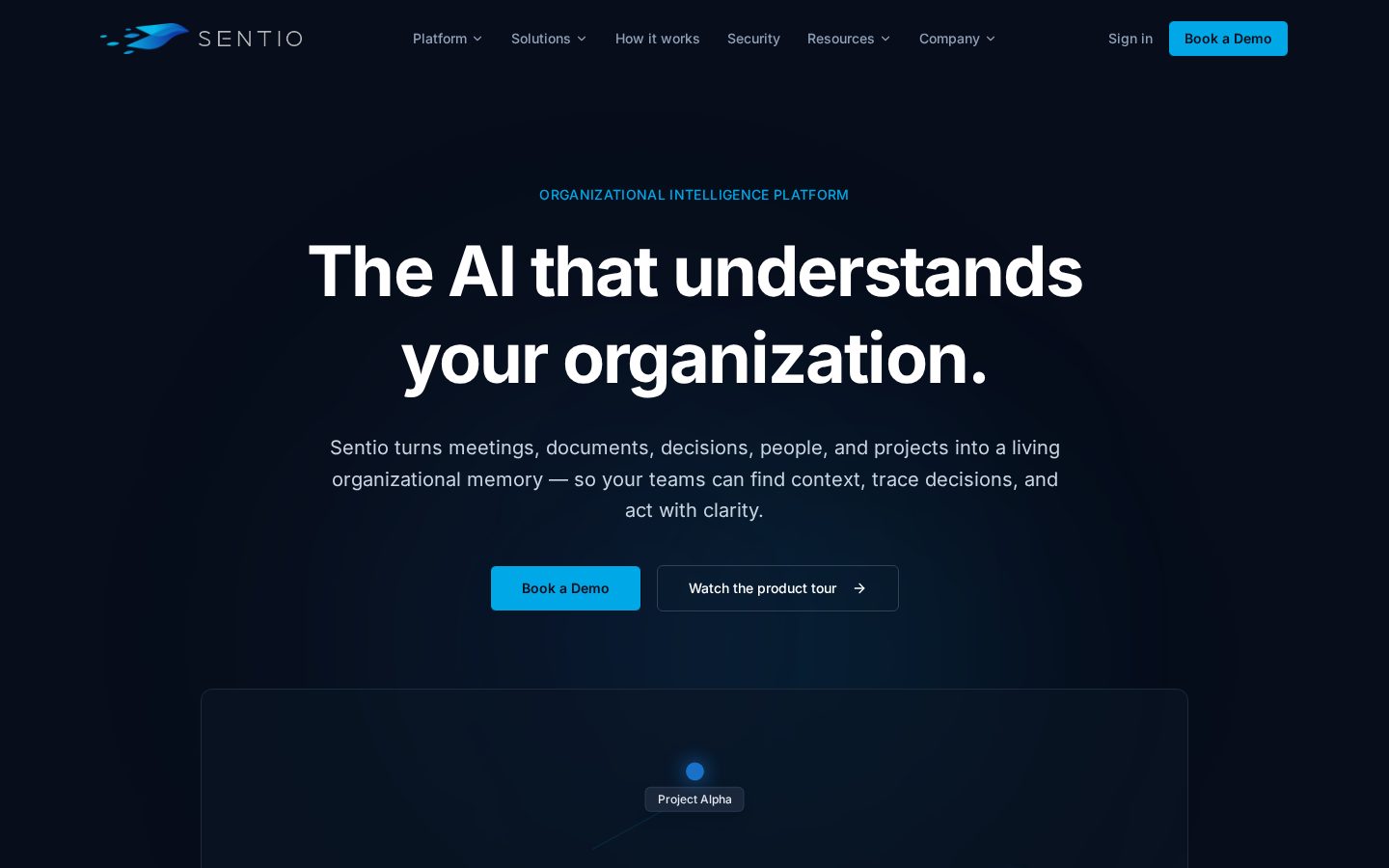 Sentio Homepage