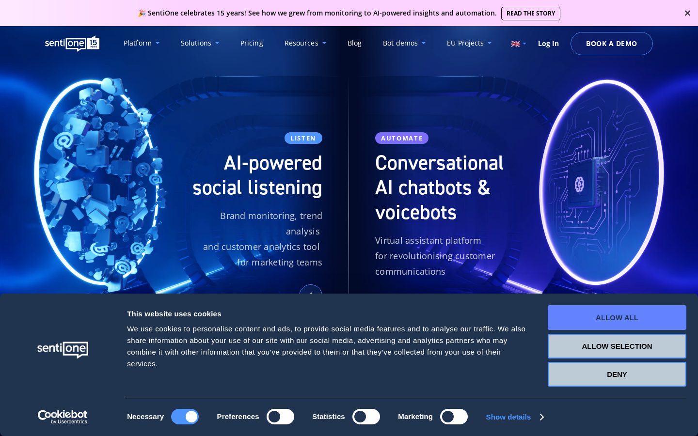 SentiOne Homepage