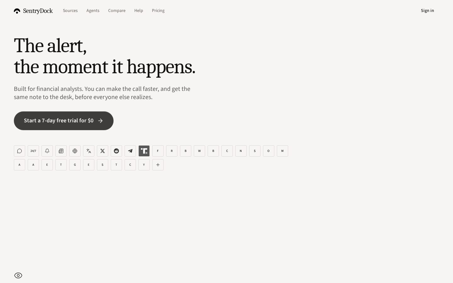 SentryDock Homepage