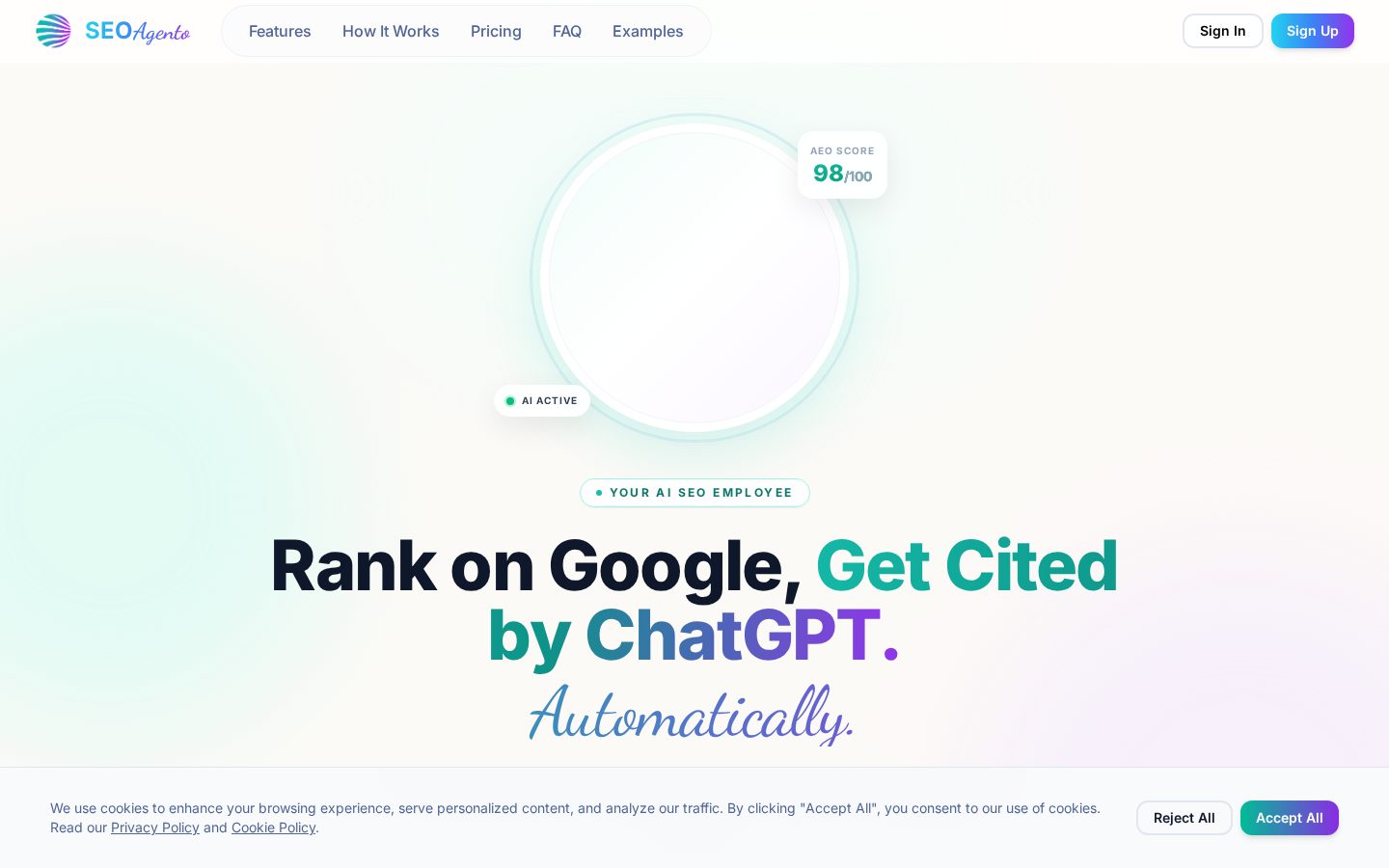 SEO Agento Homepage