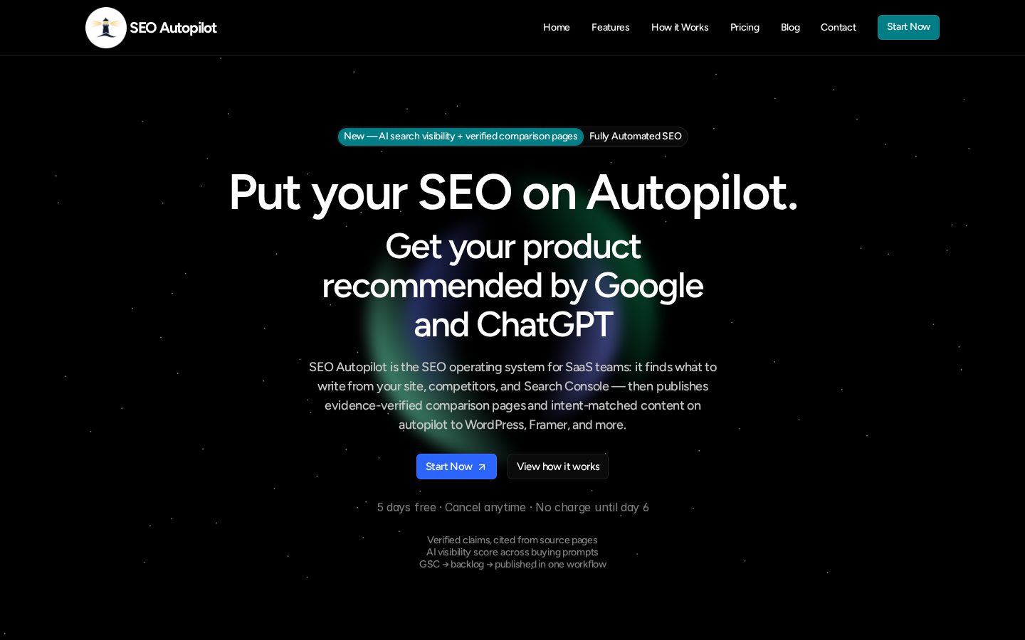 SEO Autopilot Homepage
