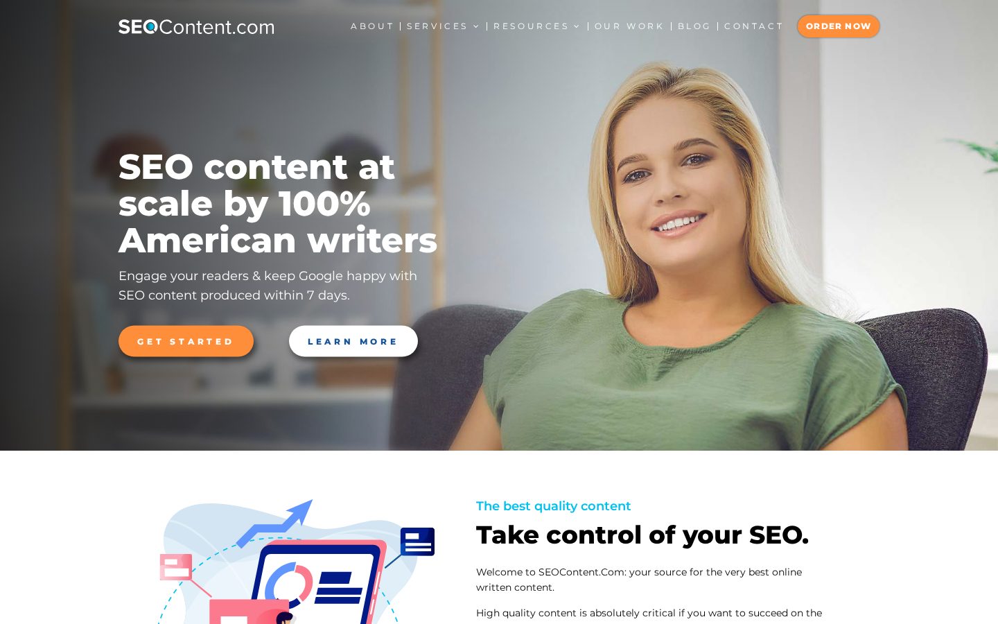 SEO Content AI Homepage