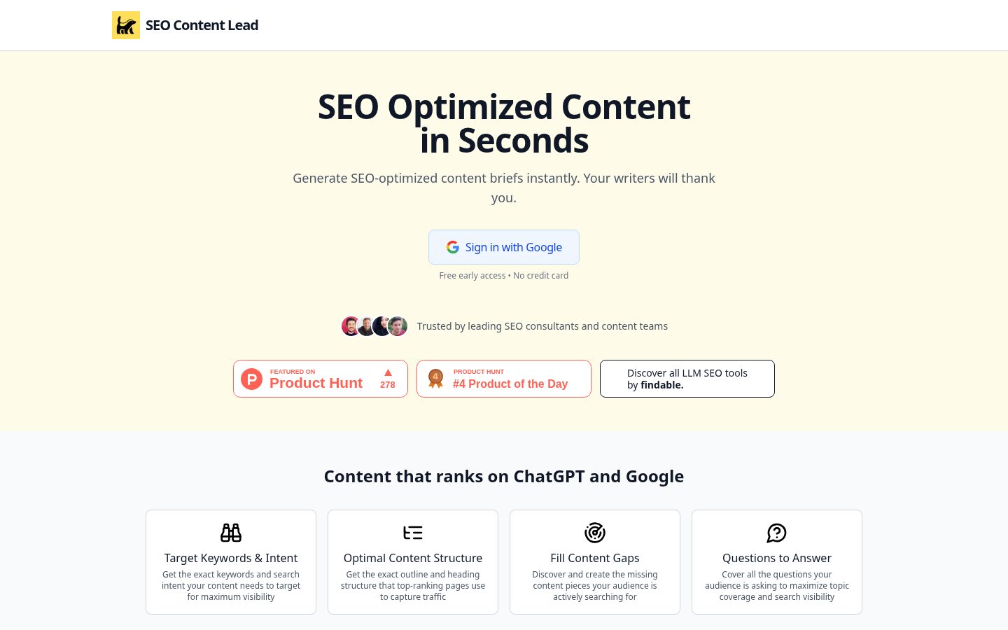 SEO Content Lead Homepage
