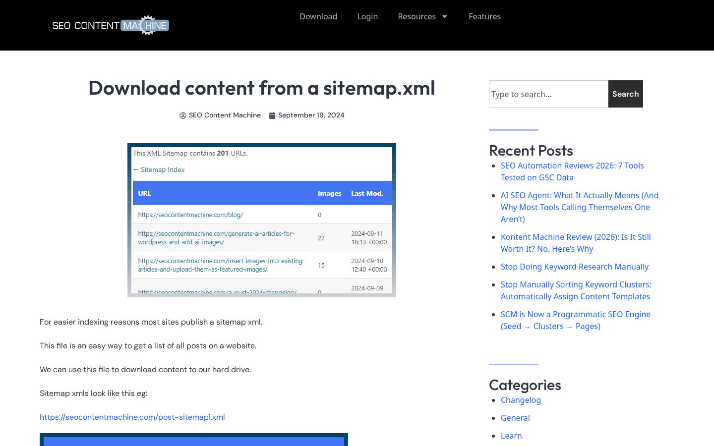 SEO Content Machine Homepage