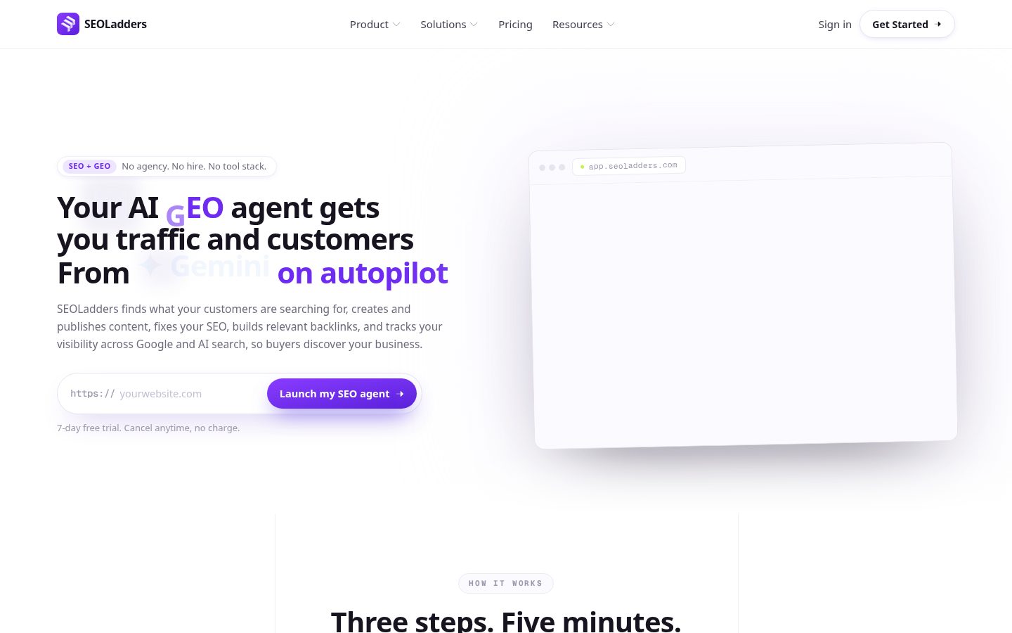 SEO Ladders Homepage