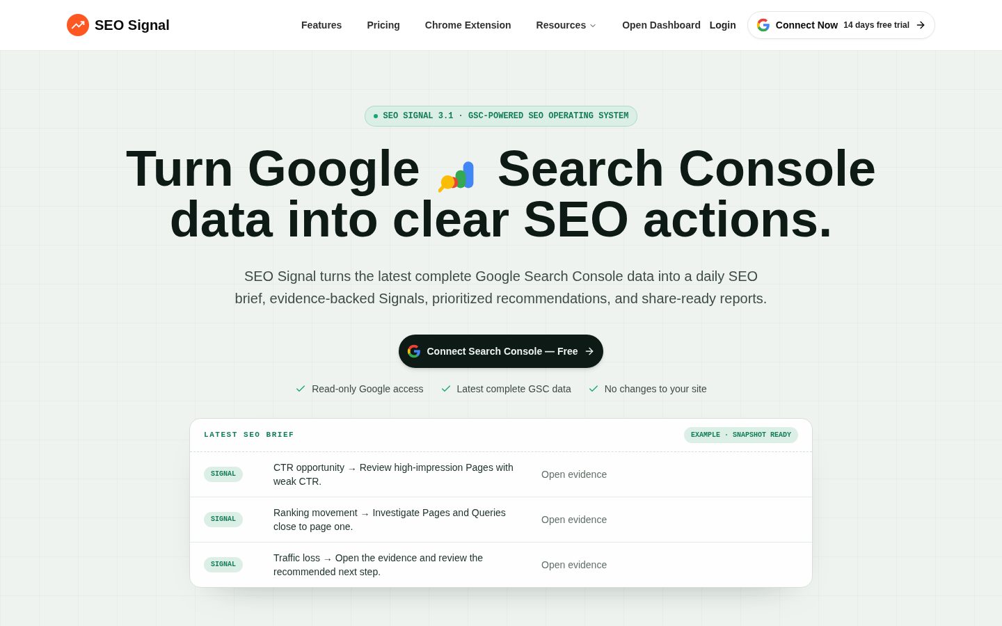 SEO Signal Homepage
