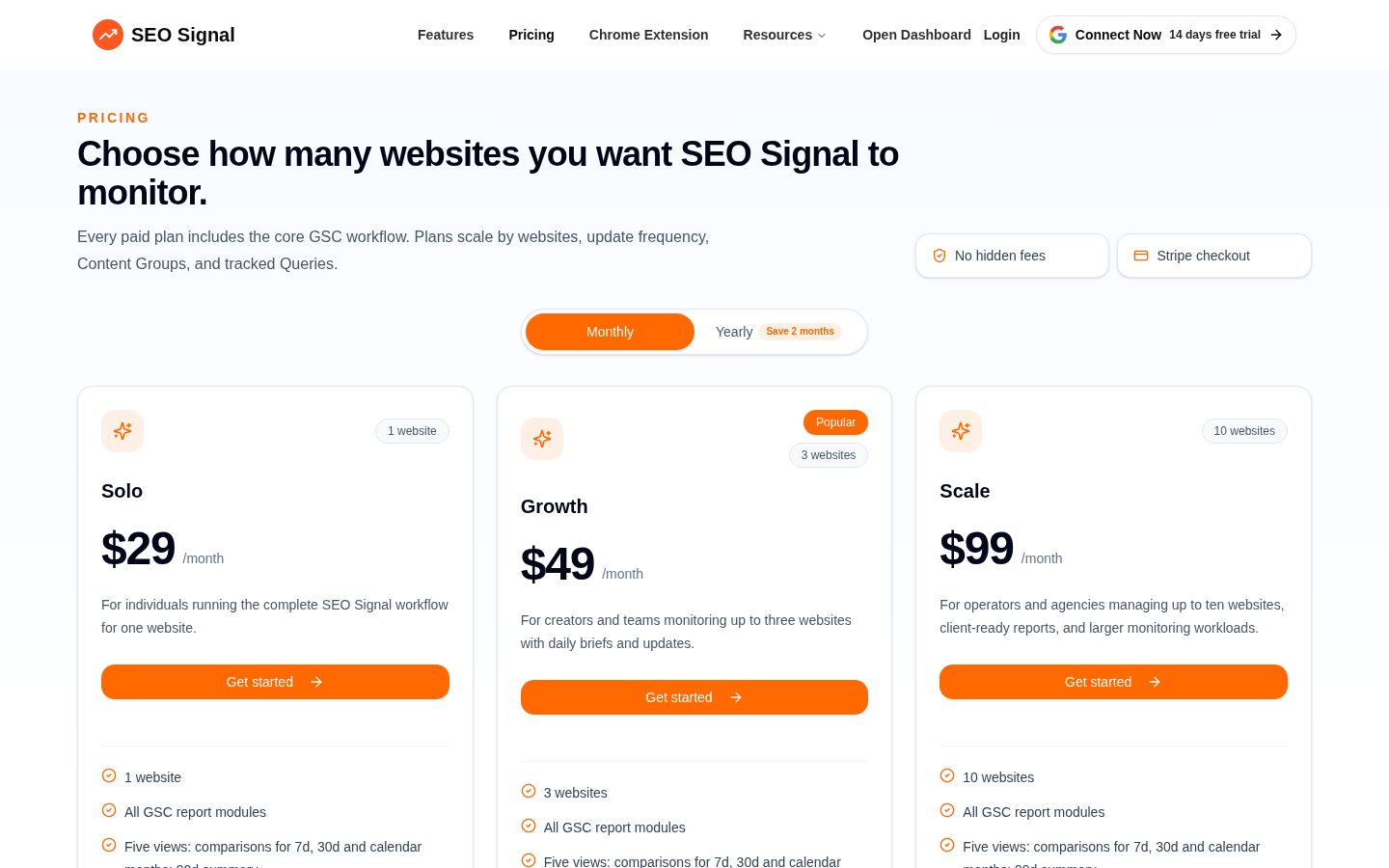SEO Signal Pricing