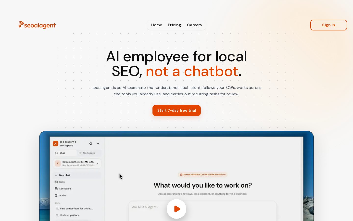 seoaiageni.ai Homepage