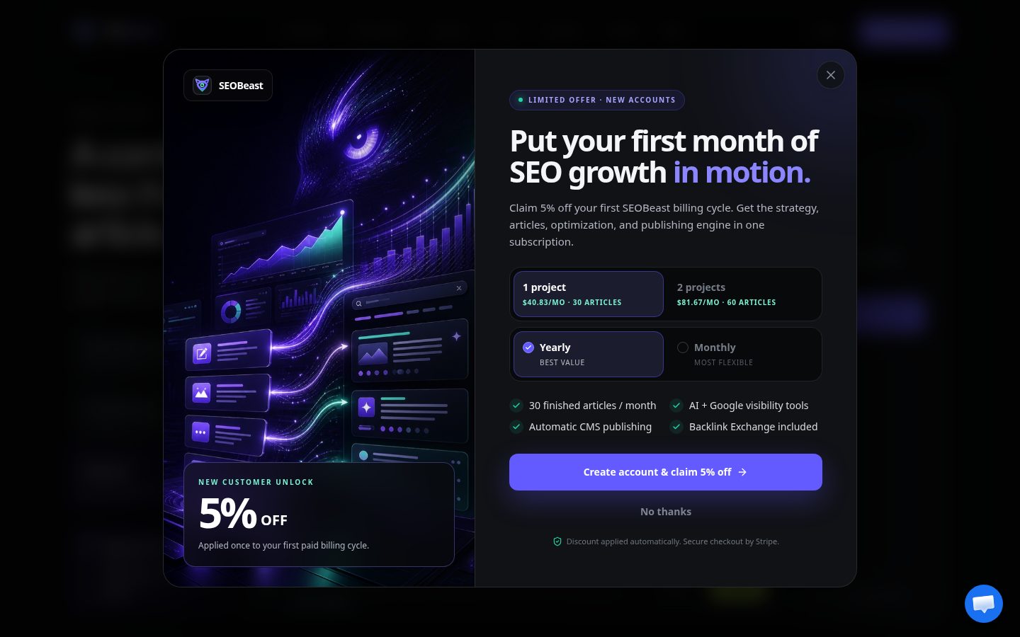 SEObeast Pricing