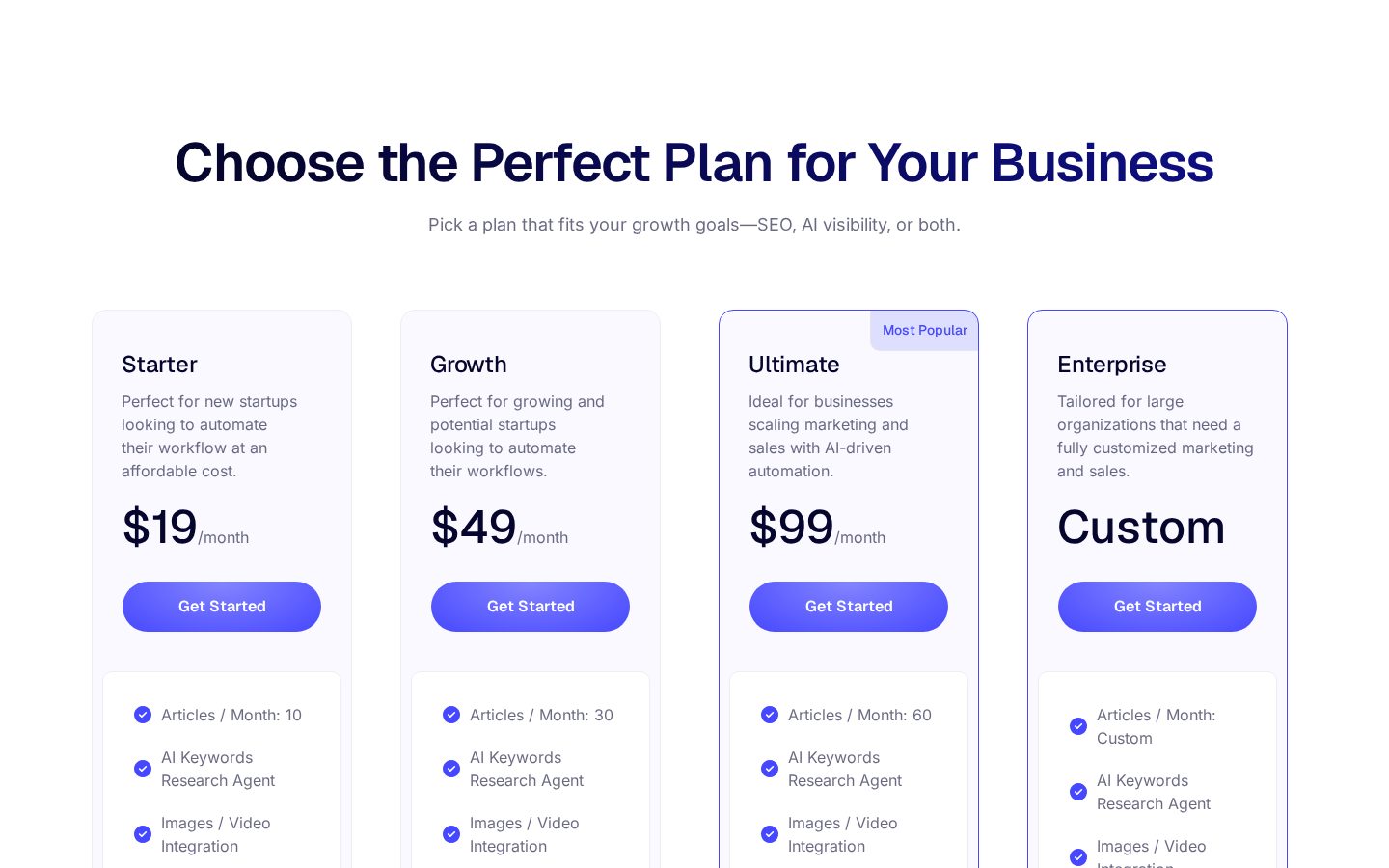 SEOBrain Pricing