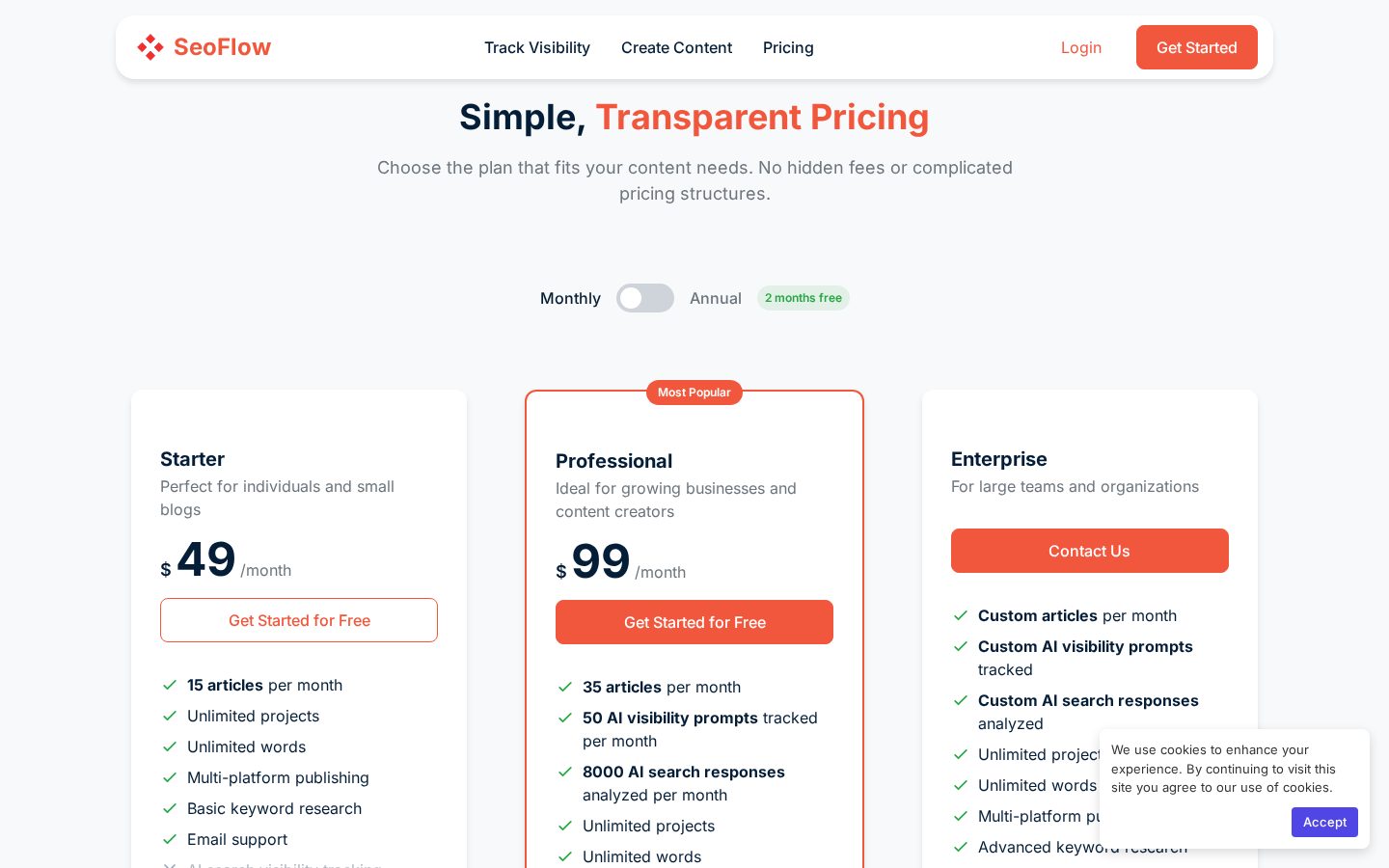 SeoFlow Pricing