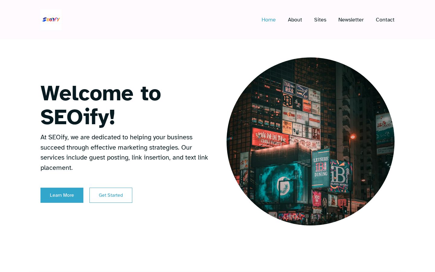 SEOify Homepage