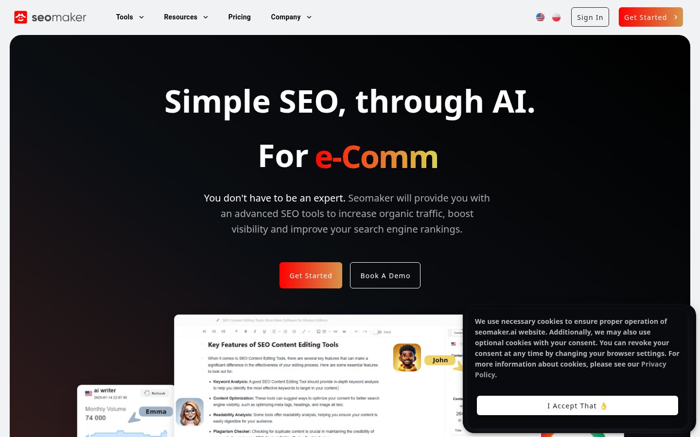 Seomaker Homepage