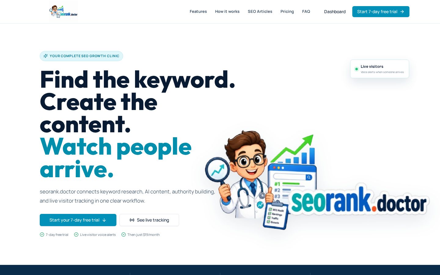 seorank.doctor Homepage