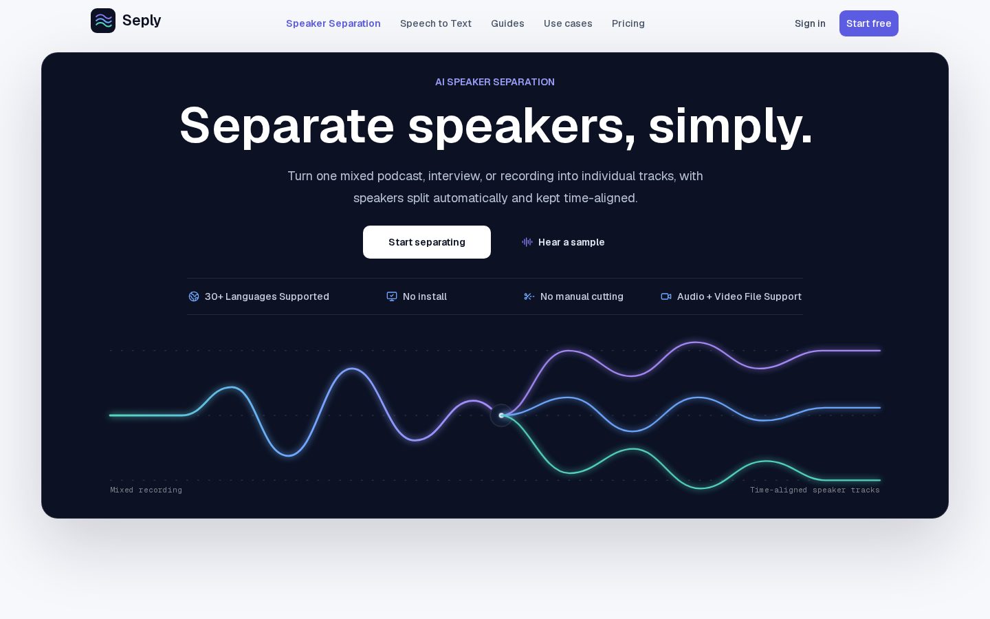 Seply Homepage