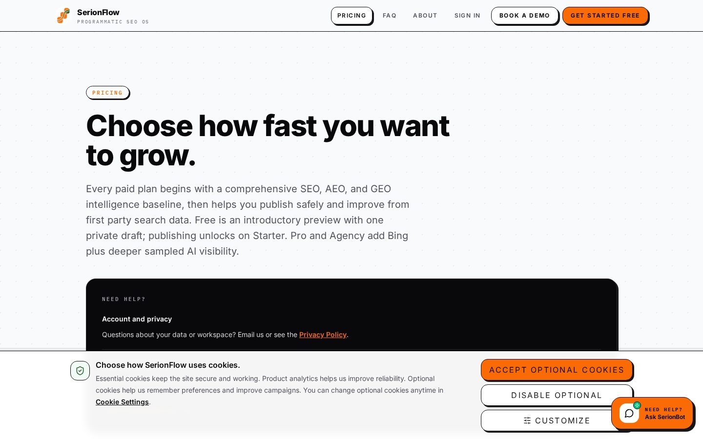 SerionFlow Pricing