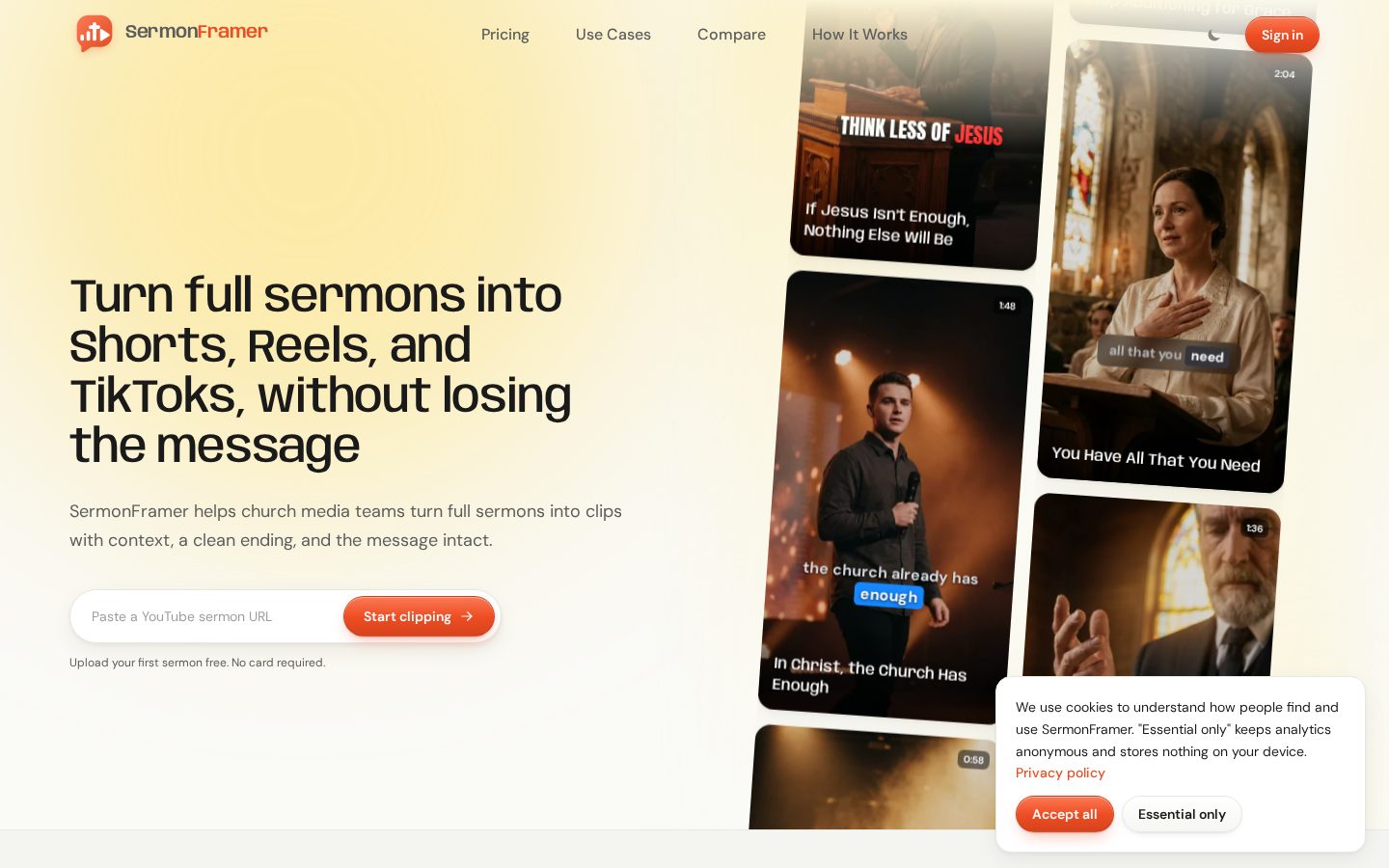 SermonFramer Homepage