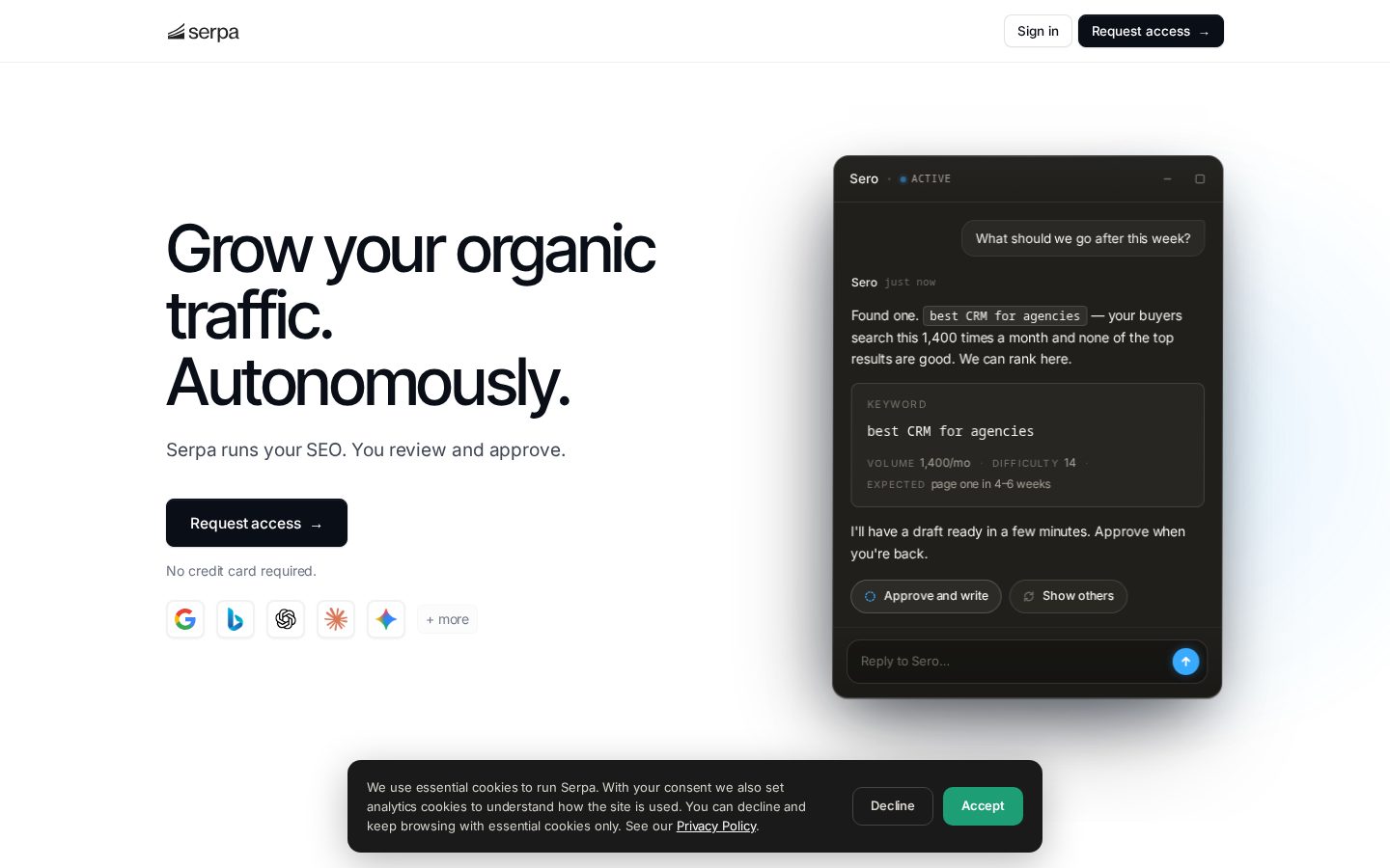 Serpa Homepage