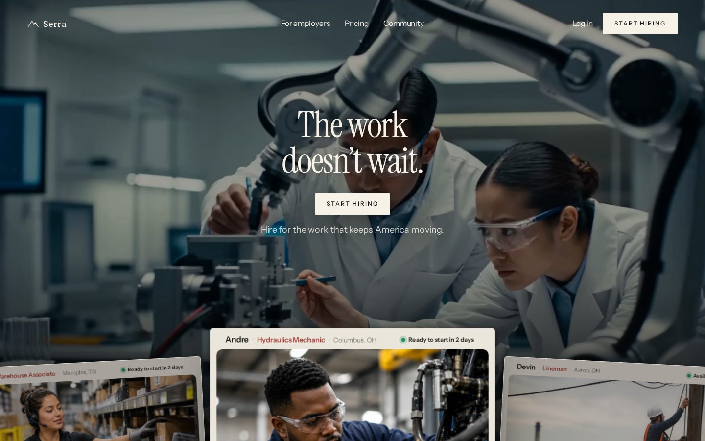 Serra Homepage
