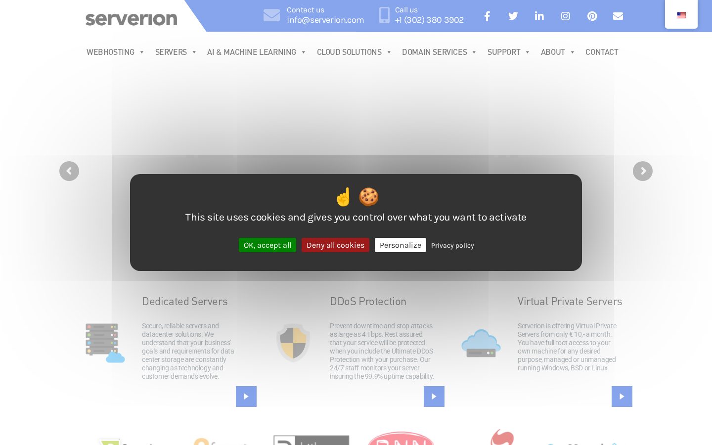 Serverion Homepage