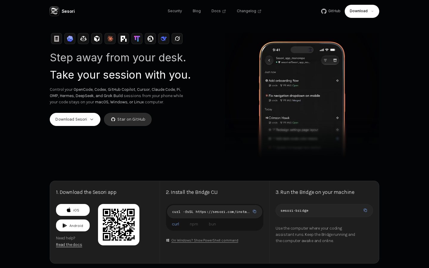 Sesori Homepage