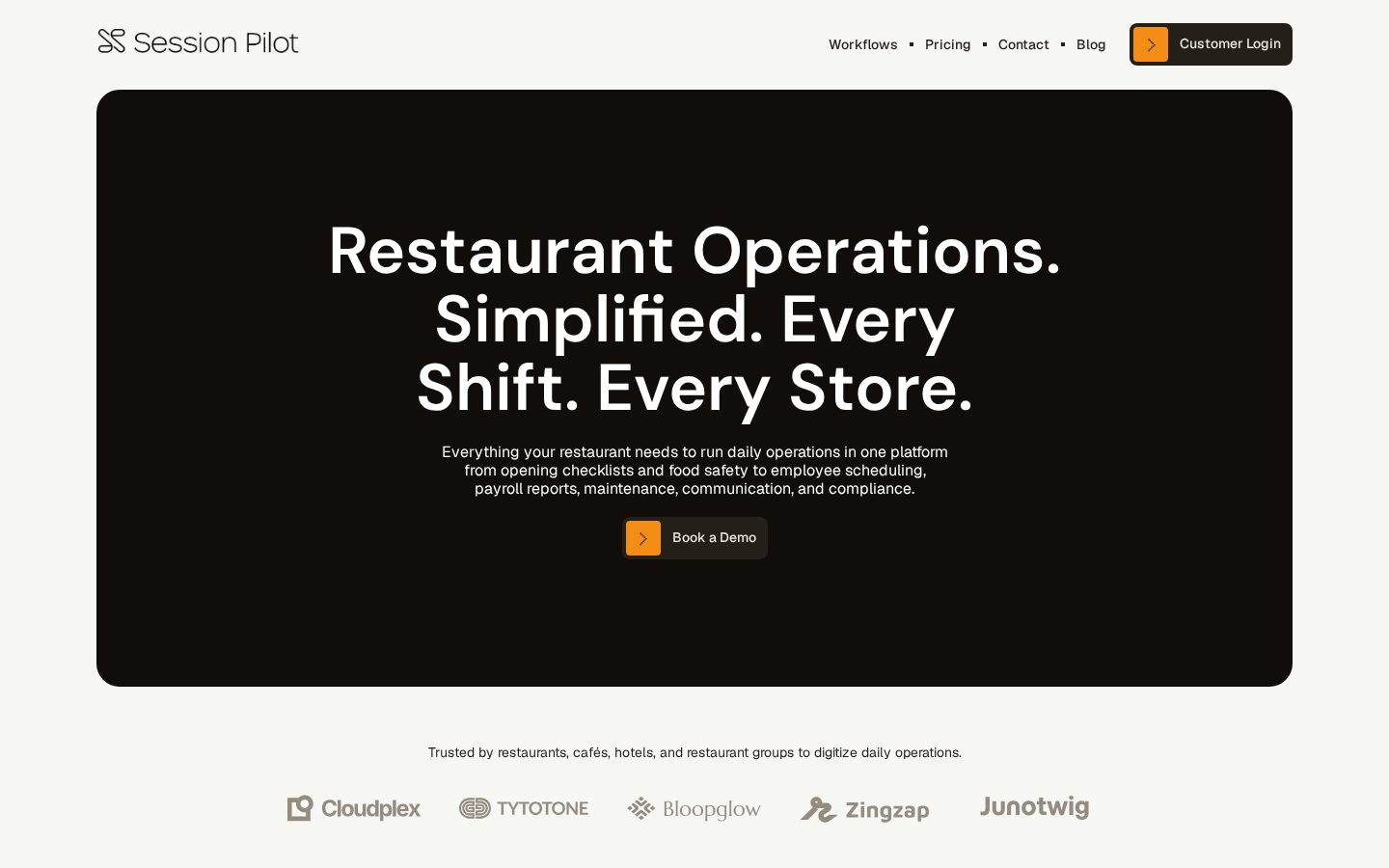 Session Pilot Homepage