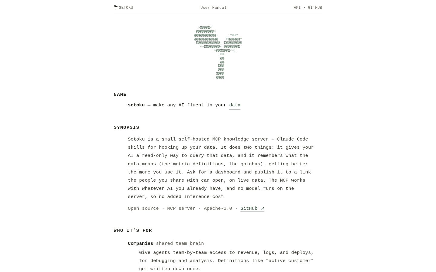 Setoku Homepage
