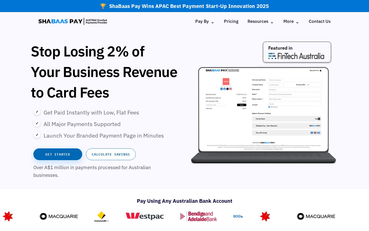 ShaBaas Pay Homepage