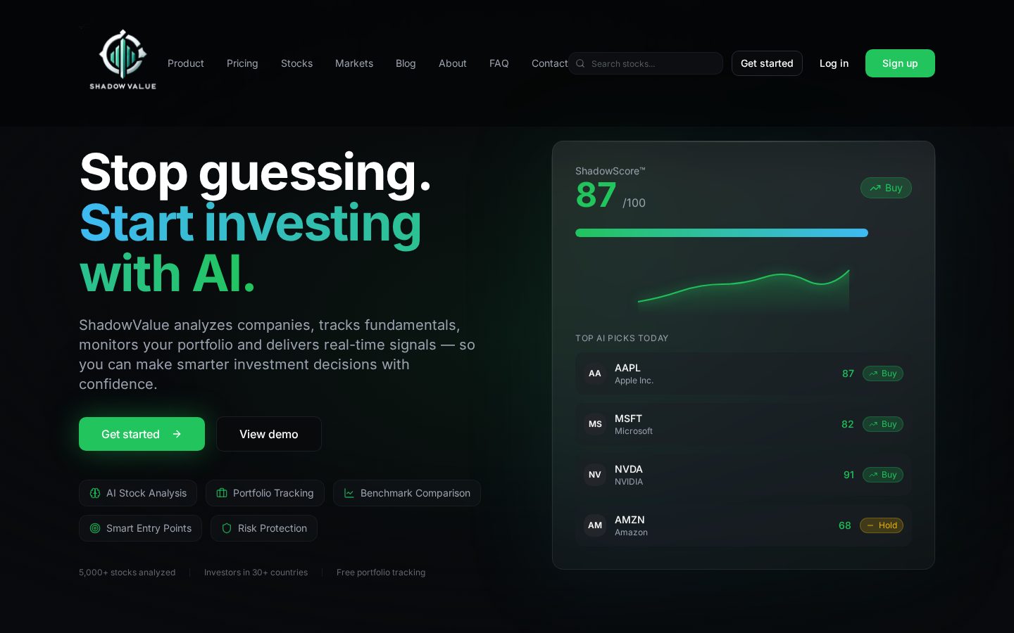 ShadowValue Homepage