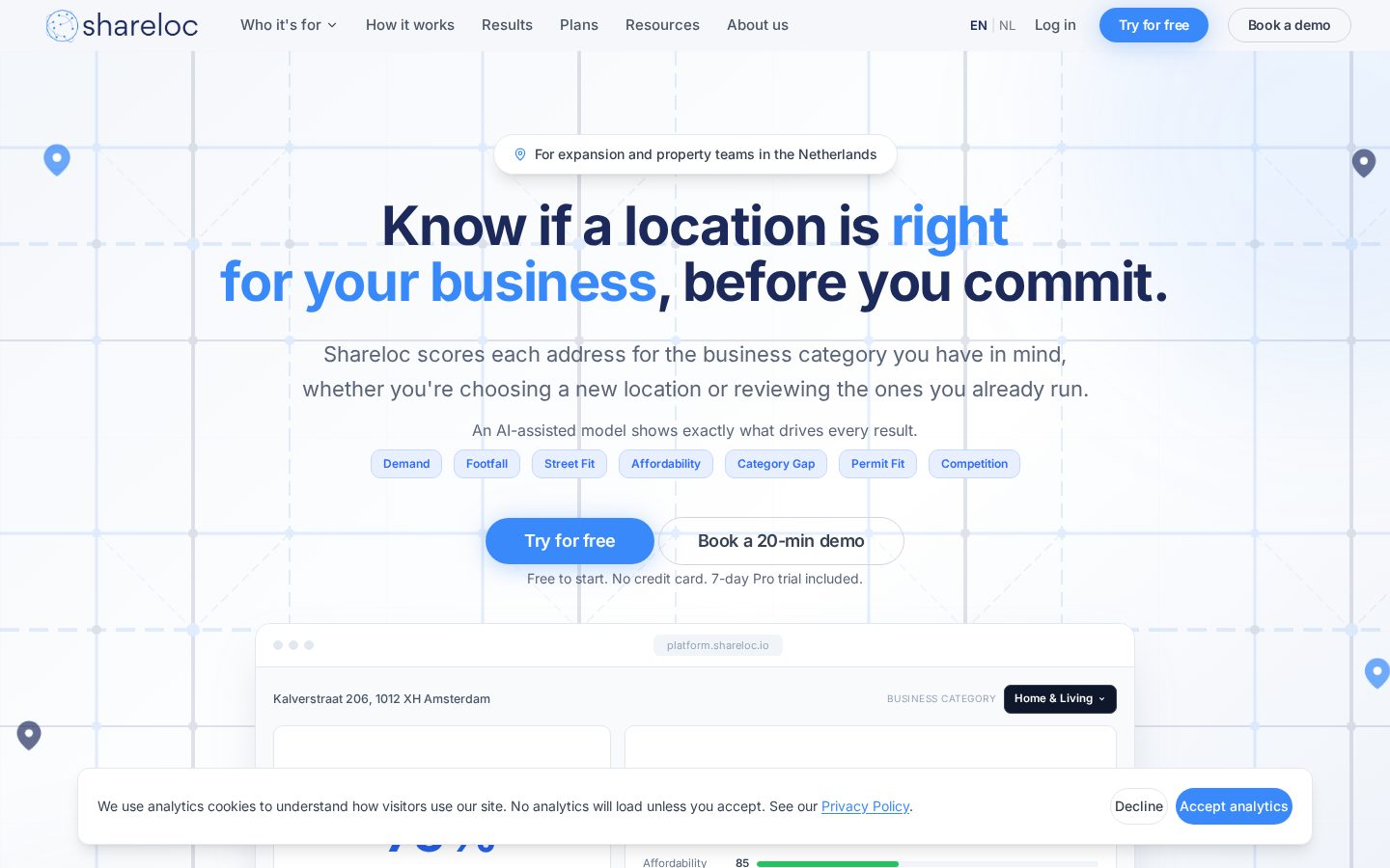 Shareloc Homepage
