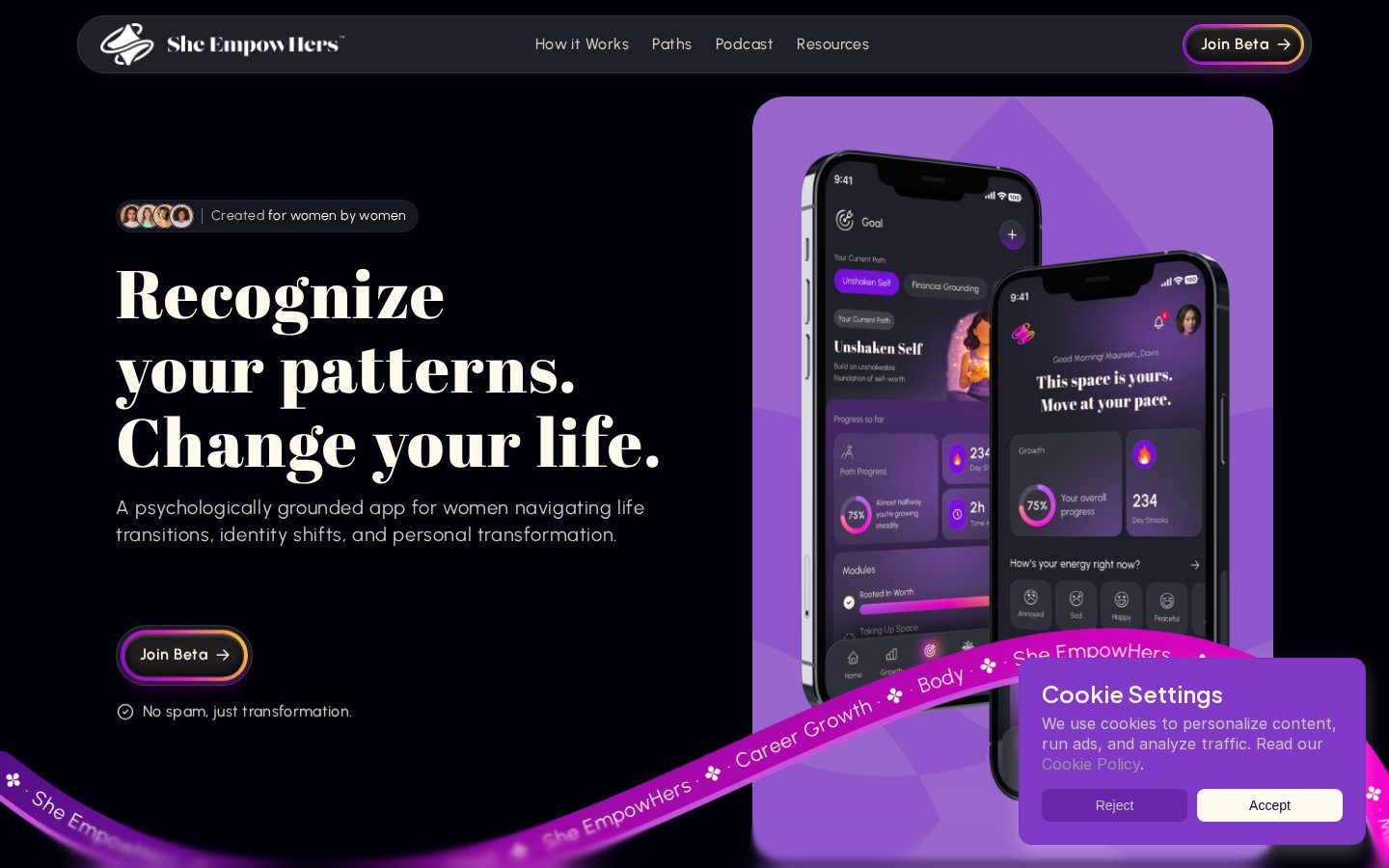 She EmpowHers Homepage