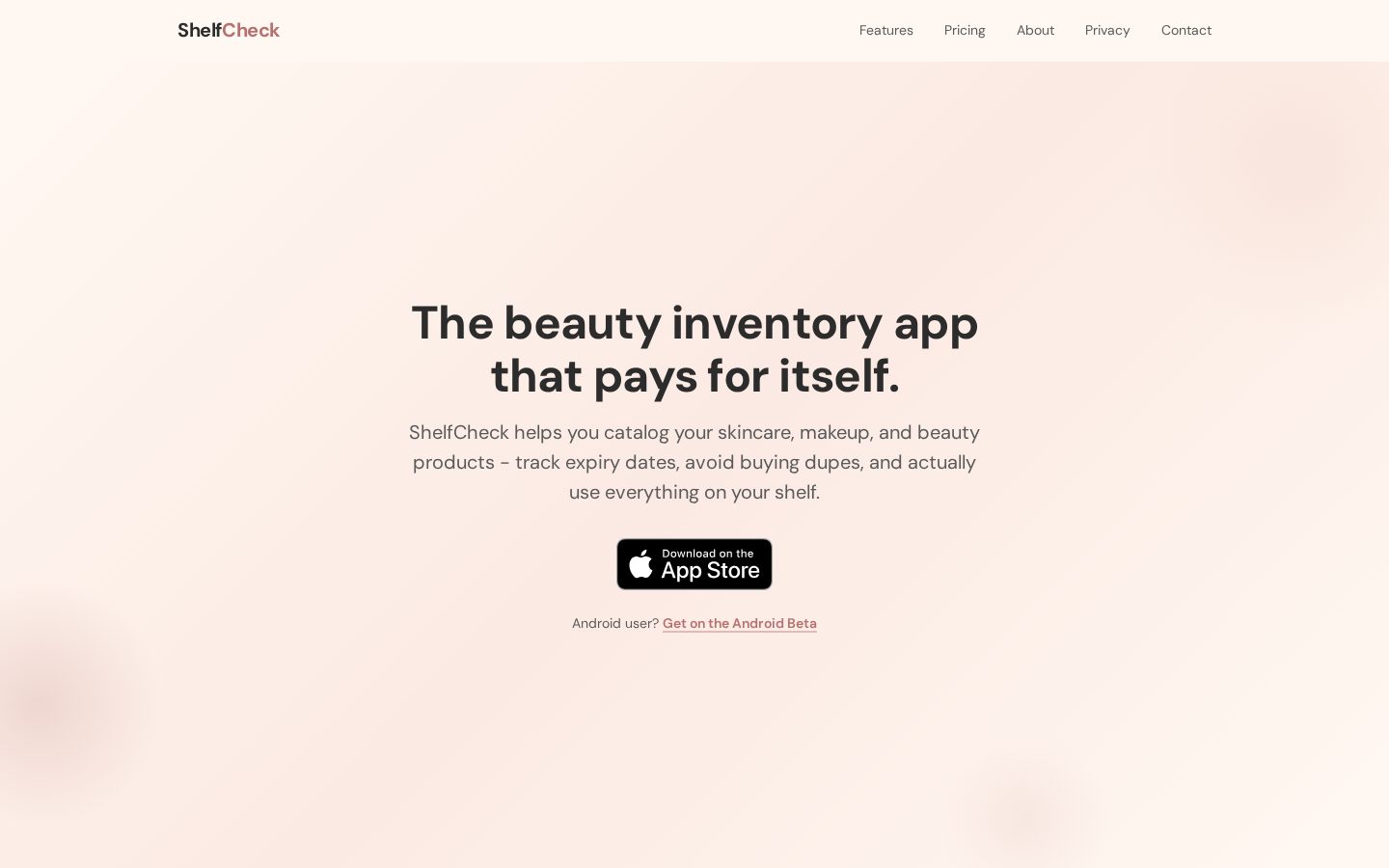 ShelfCheck Homepage