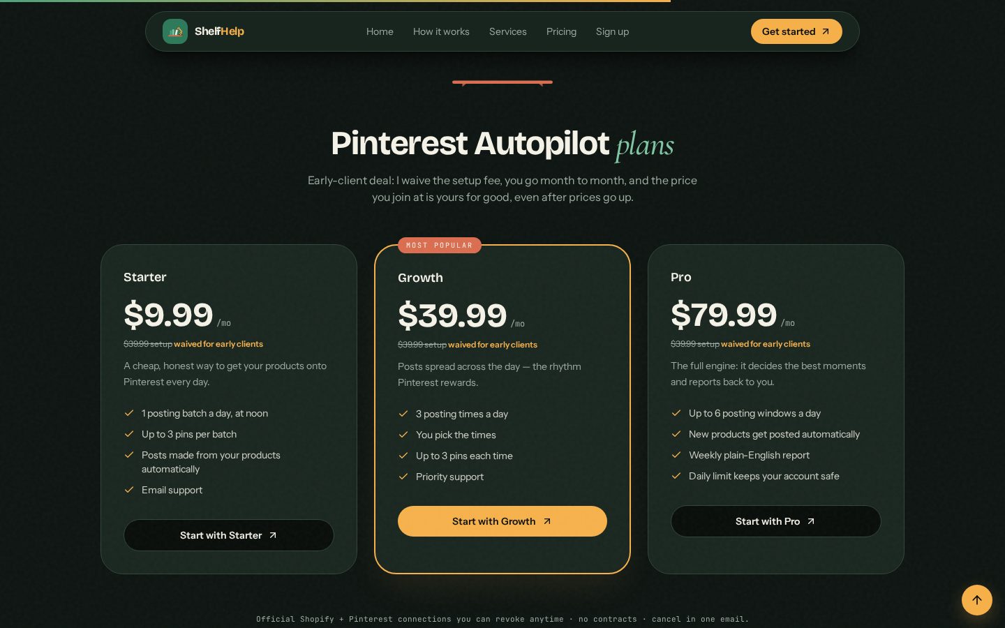 shelfhelp Pricing