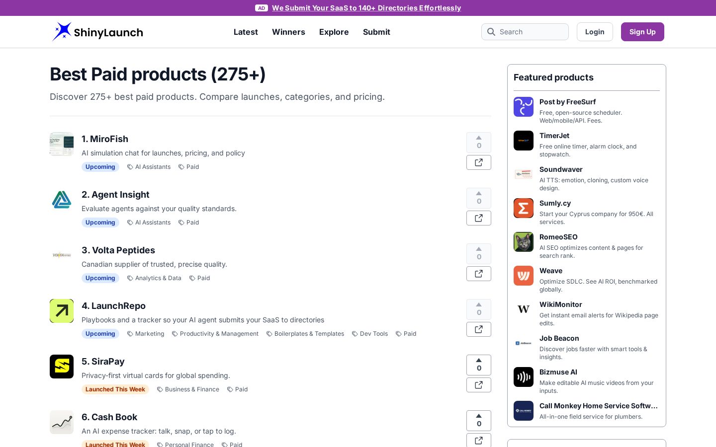 ShinyLaunch Pricing