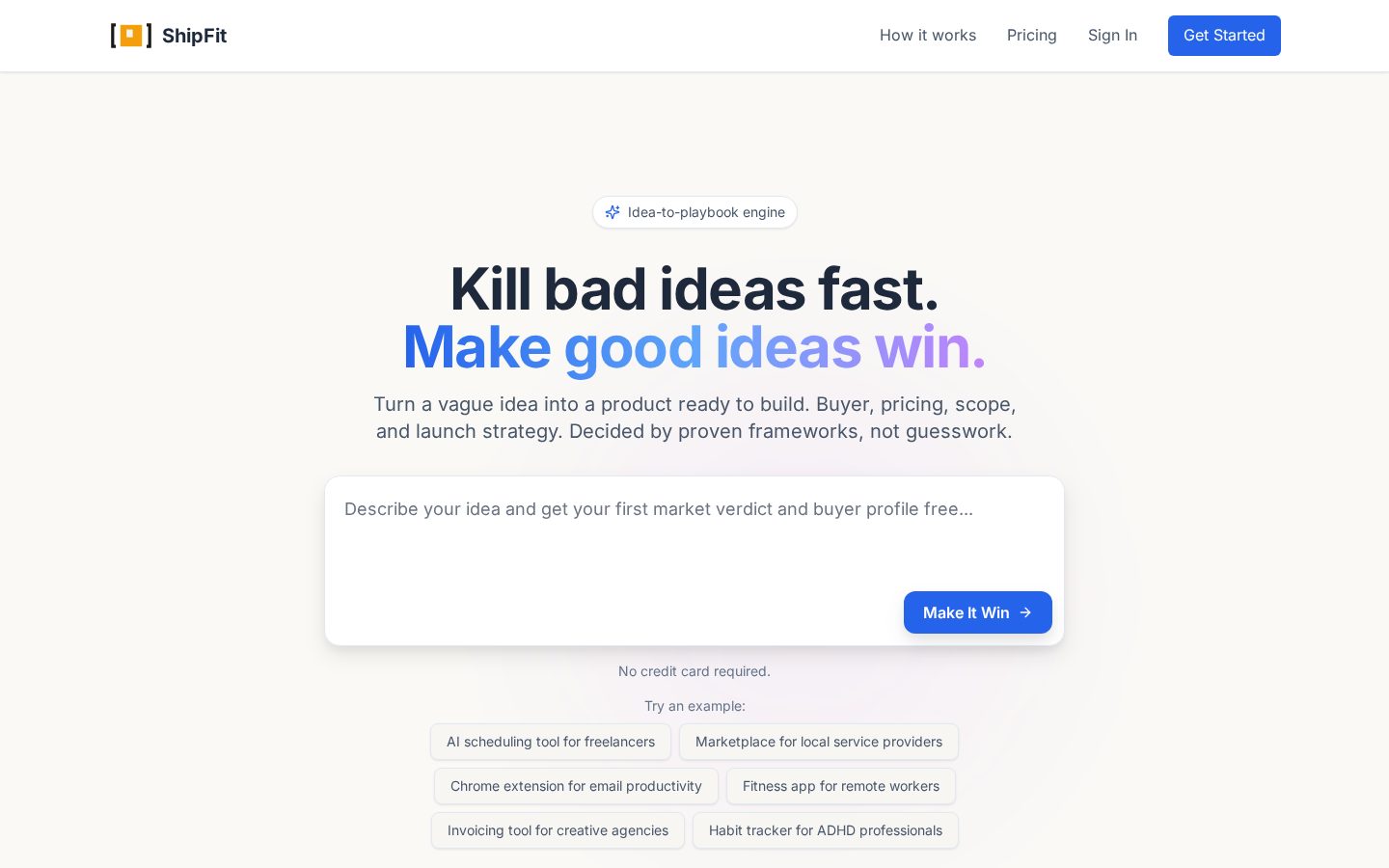 Shipfit Homepage