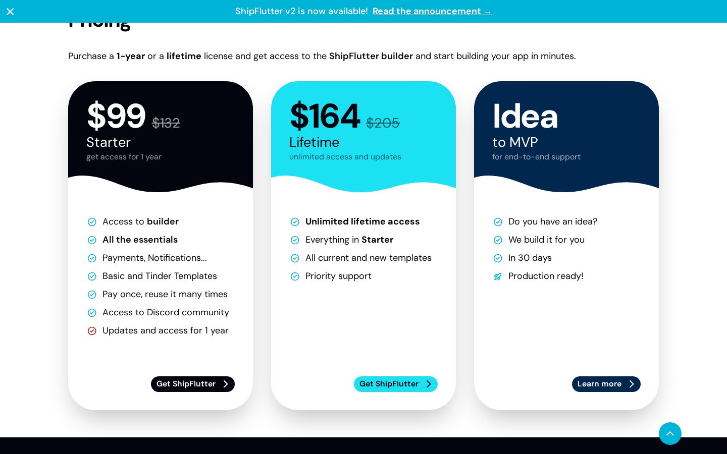 ShipFlutter Pricing