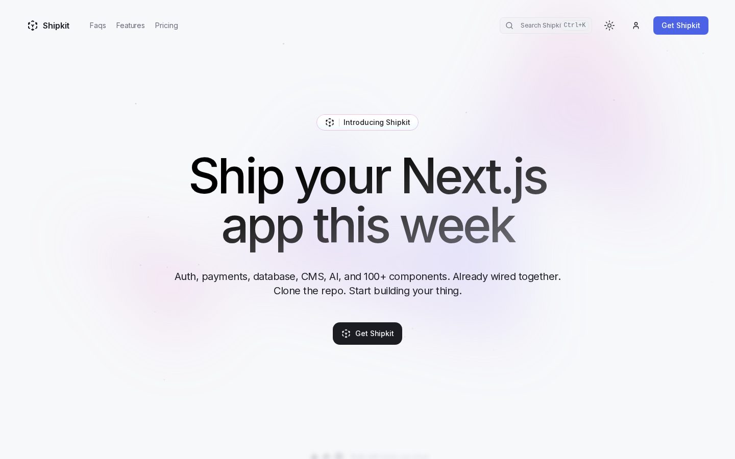 Shipkit Homepage