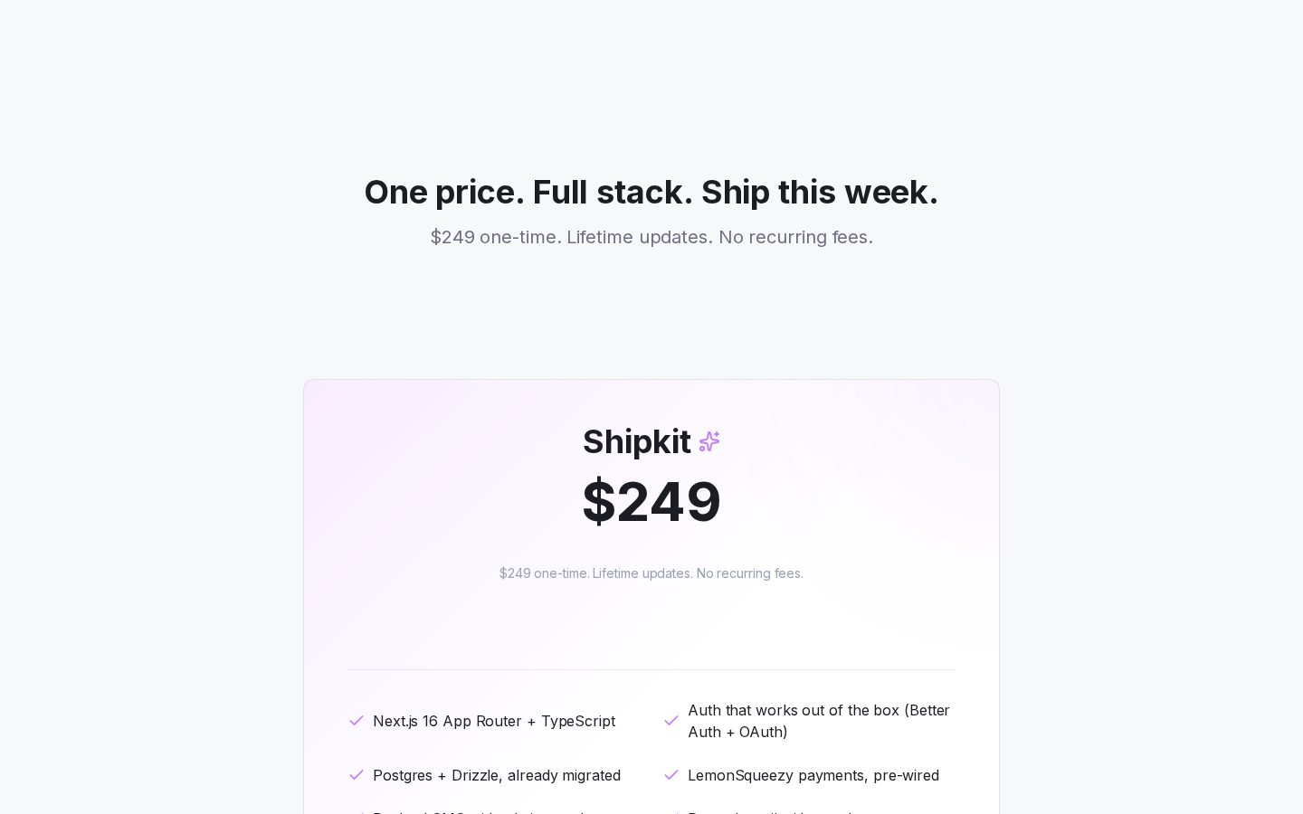 Shipkit Pricing