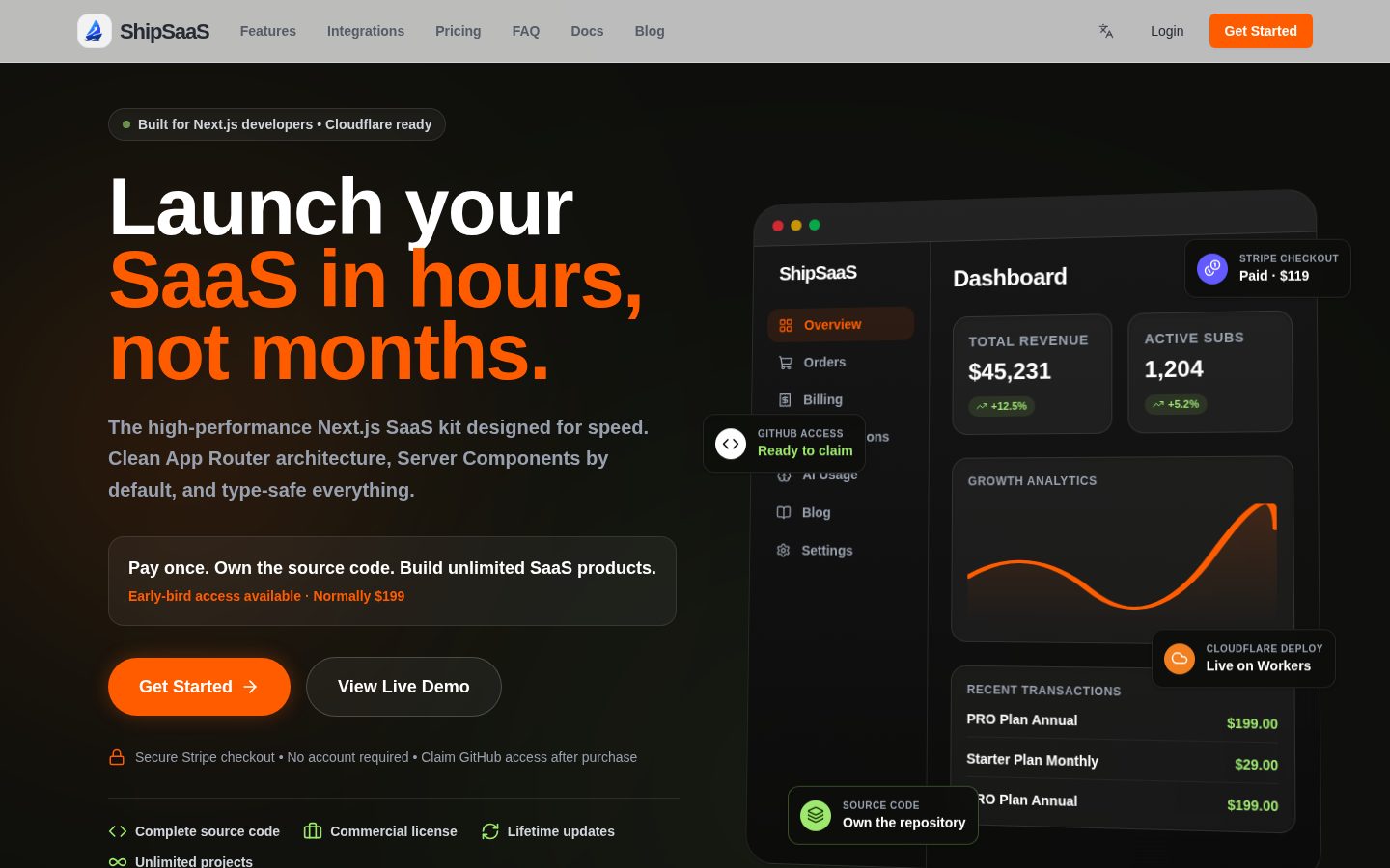 ShipSaaS.net Homepage