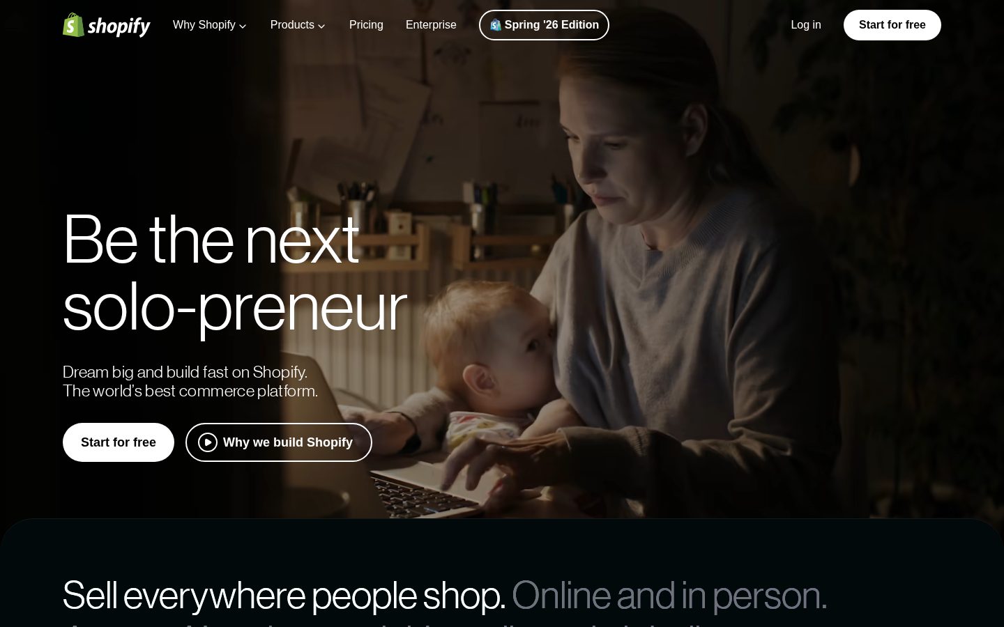 Shopify Homepage